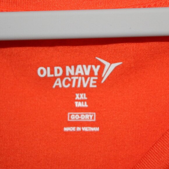 Old Navy Active Go-Dry orange ruched side short-sleeve tee size Tall XXL - Picture 3 of 7
